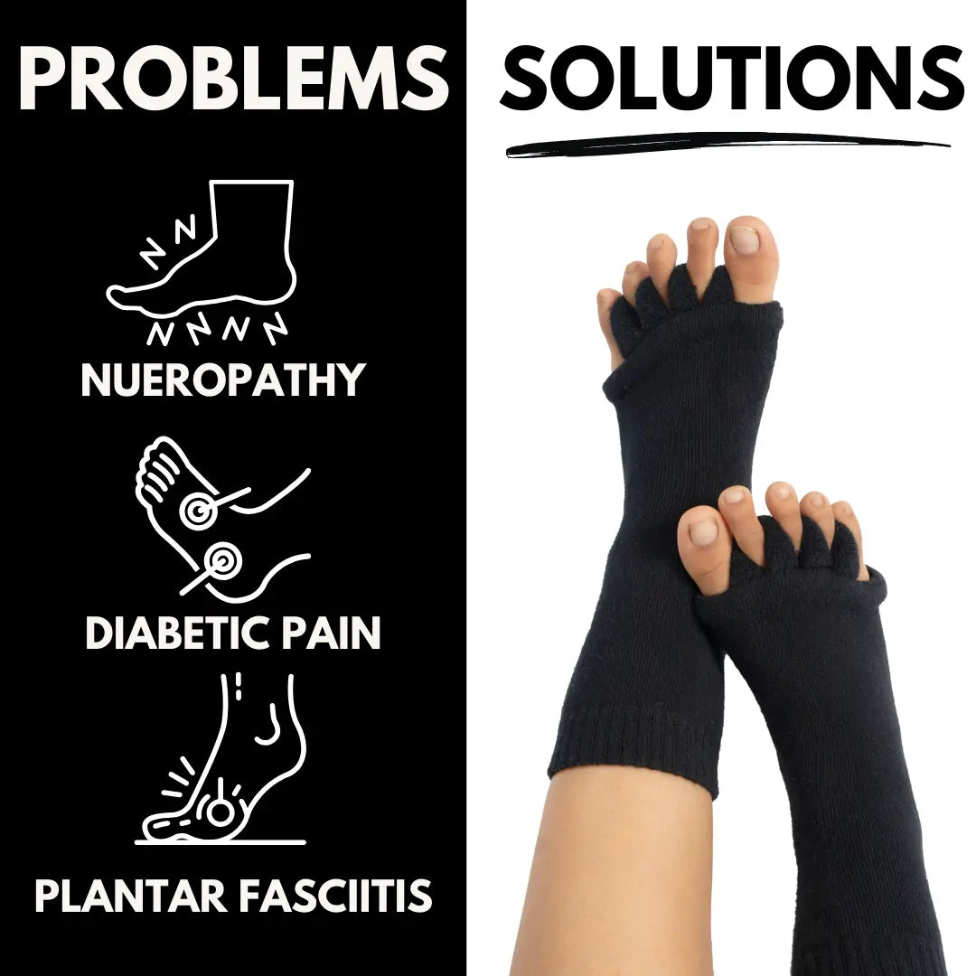 Black Foot Alignment Socks