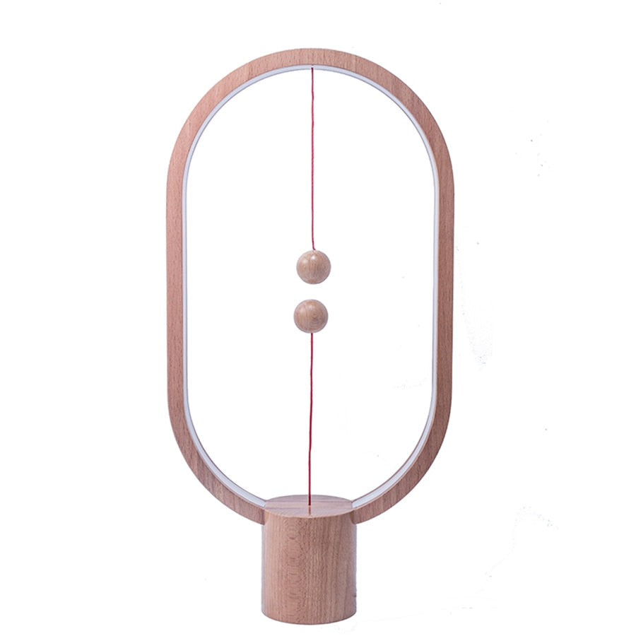 Wood Magnetic Table Lamp