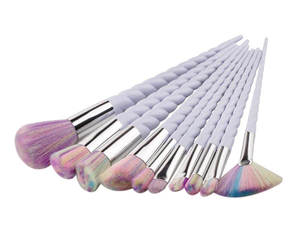 Rainbow Unicorn Makeup Brush - 10 pcs