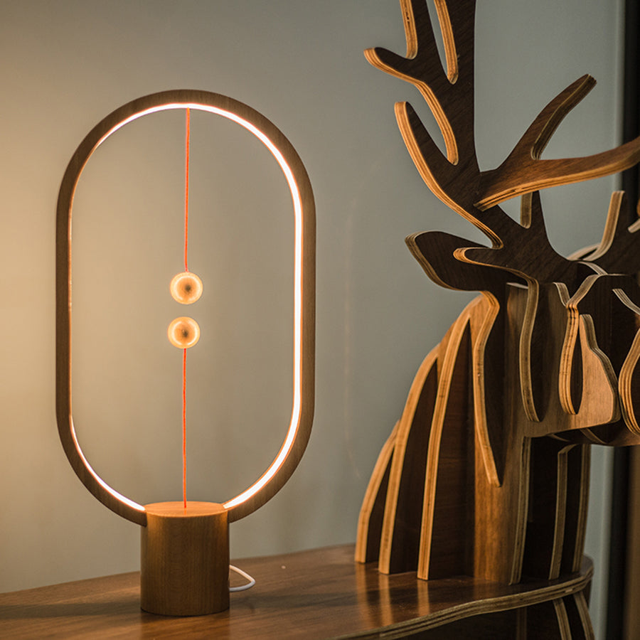 Wood Magnetic Table Lamp