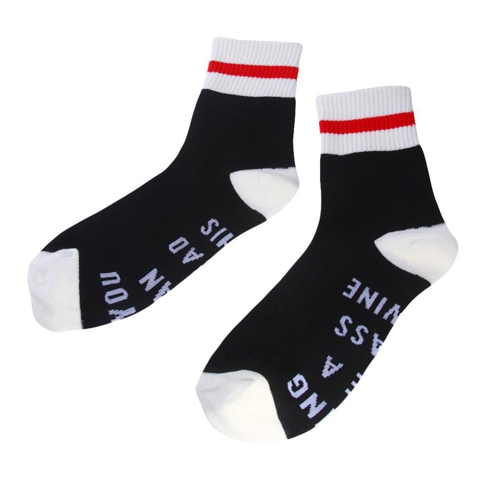 Funny Letter Print Novelty Socks