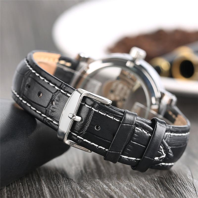 #1 Mechanical Watch - Transparent Skeleton Self Winding Watch