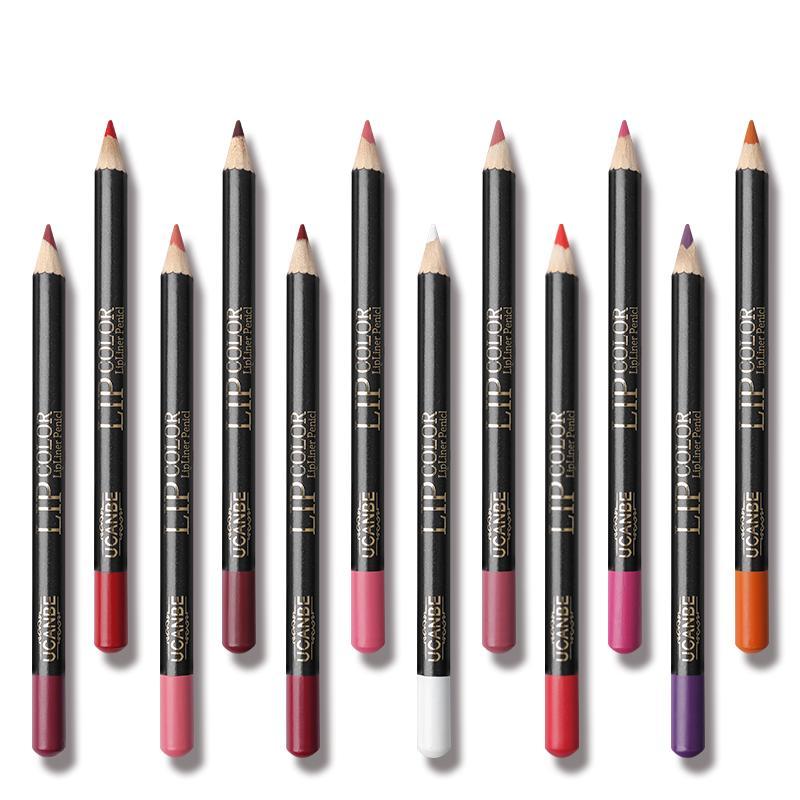 12PCs Waterproof Matte Lip Liners Set