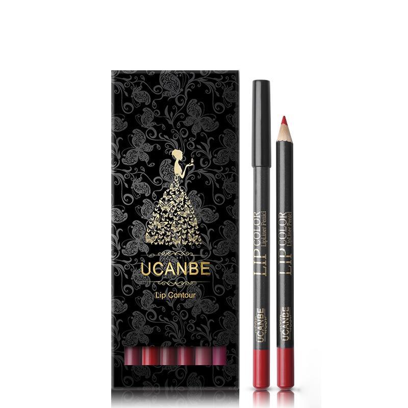 12PCs Waterproof Matte Lip Liners Set