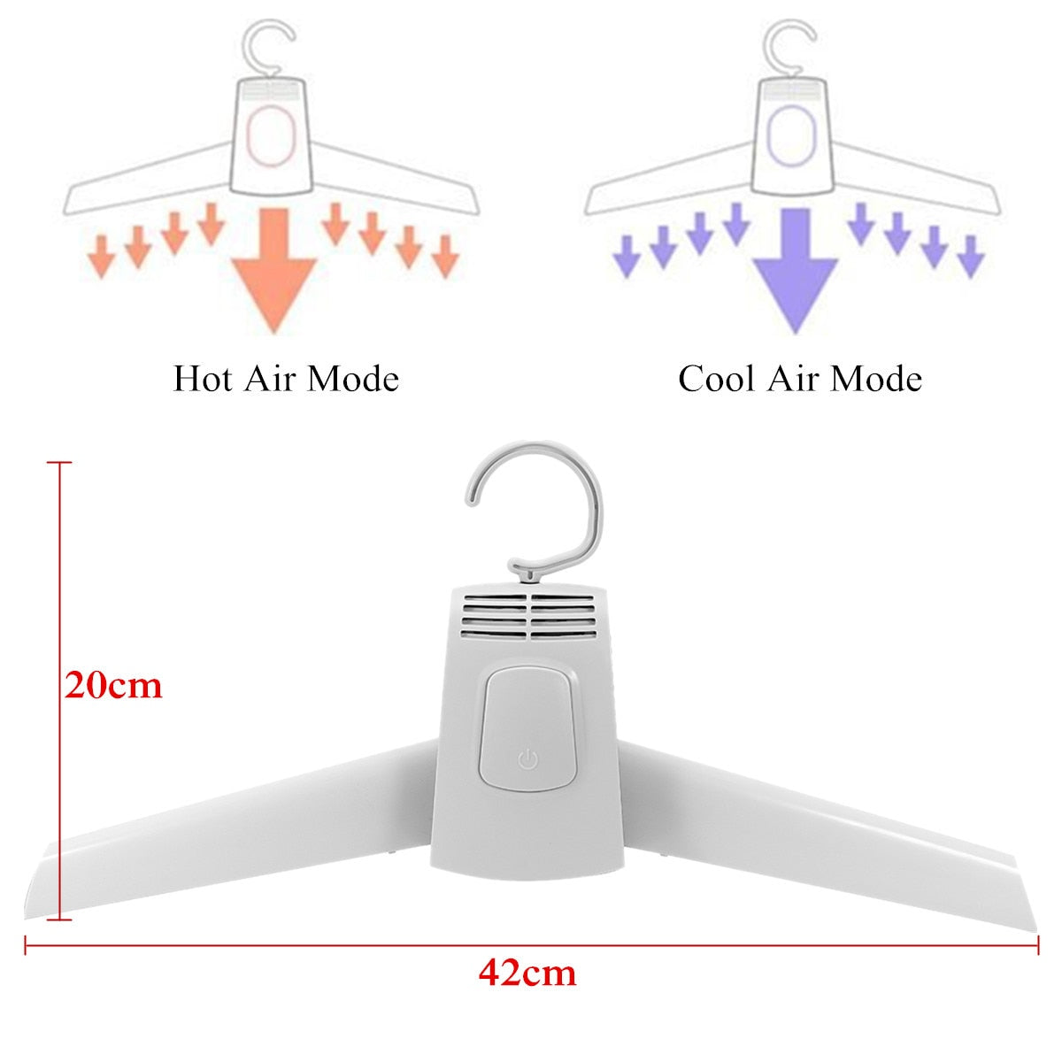 2 in 1 Electric Breeze Clothes Drying Hanger