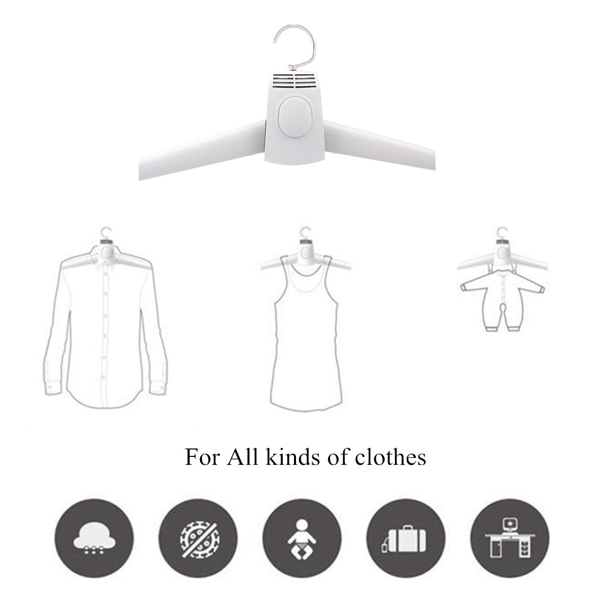 2 in 1 Electric Breeze Clothes Drying Hanger