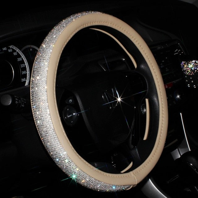 Sparkly Crystal Steering Wheel Cover