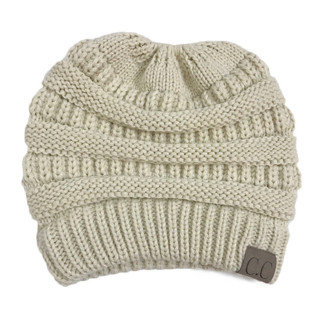 Soft Knit Beanie That's PERFECT for Ponytails & Buns