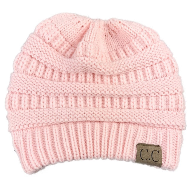 Soft Knit Beanie That's PERFECT for Ponytails & Buns