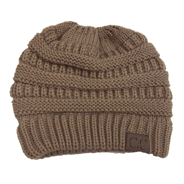 Soft Knit Beanie That's PERFECT for Ponytails & Buns