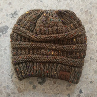 Soft Knit Beanie That's PERFECT for Ponytails & Buns