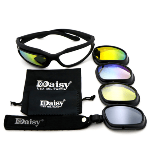 Polarized Light Adjusting Goggles Sunglasses - 4 Lens Kit