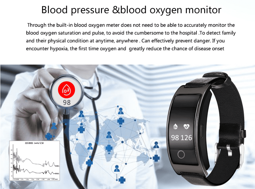 #1 Modern Blood Pressure Smart Watch Heart Rate Monitor - Digital