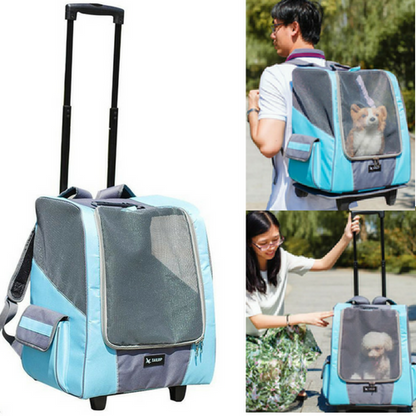 Multi-use Dog Backpack Stroller 2 in 1