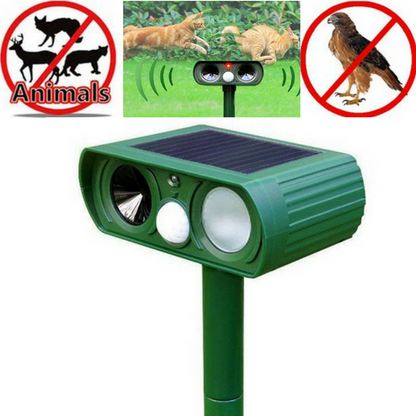 Solar Powered Ultrasonic Animal Repeller