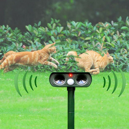 Solar Powered Ultrasonic Animal Repeller