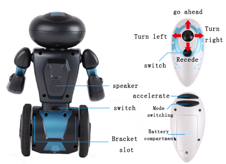 Intelligent Humanoid Self-Balancing Robot - Remote Control - For Age 3 and up
