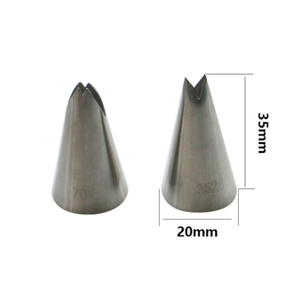 13pcs/Set Pastry Nozzles And Coupler Icing Piping Tips Made With Durable Stainless Steel