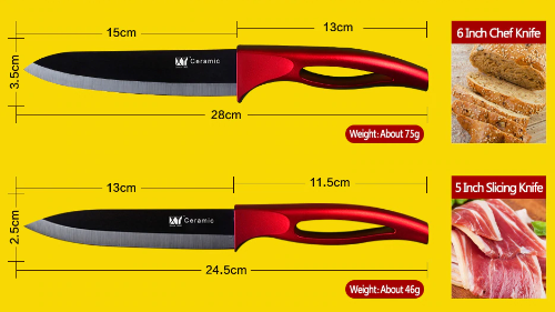 The Best Ceramic Knives Set - 5 pcs