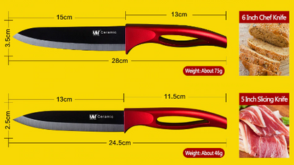 The Best Ceramic Knives Set - 5 pcs