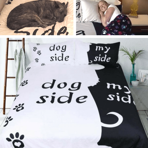 Dog Side My Side Bedding Sets - Duvet Cover and 2 Pillowcases
