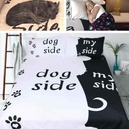 Dog Side My Side Bedding Sets - Duvet Cover and 2 Pillowcases
