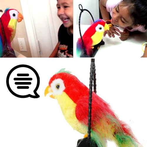 Original Waving Wings Talking Parrot