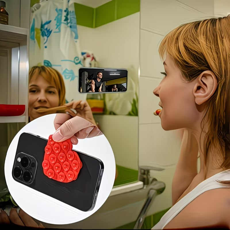 Silicone Double-Sided Suction Cup Heart Stickers