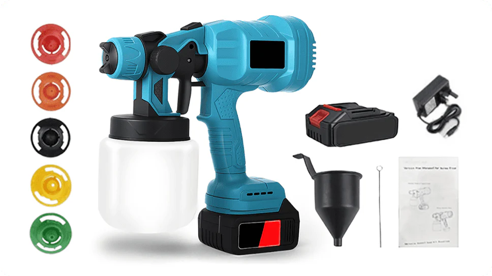 Wireless electric paint sprayer