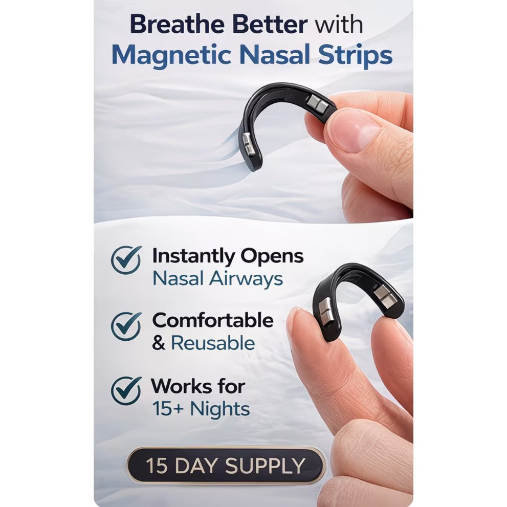 BreathIO Nasal Strips – Advanced Breathing Support for Better Sleep, Snoring Relief & Sports Performance