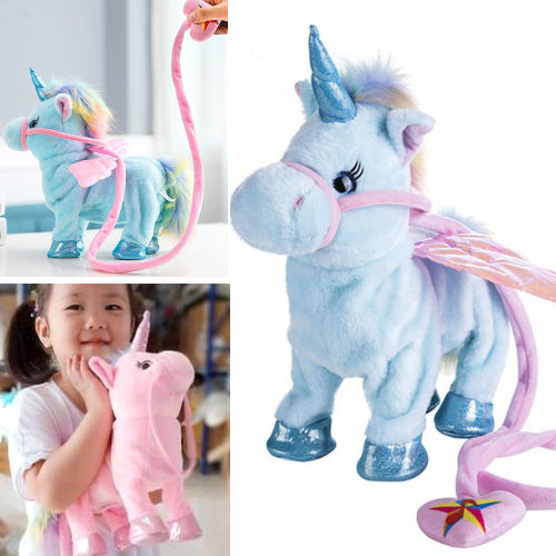 Walking Unicorn Plush Toy - Electric Walking Unicorn