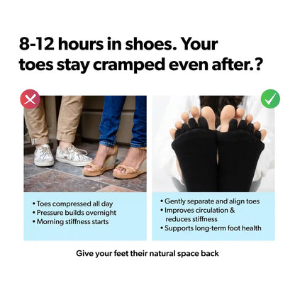 Black Foot Alignment Socks