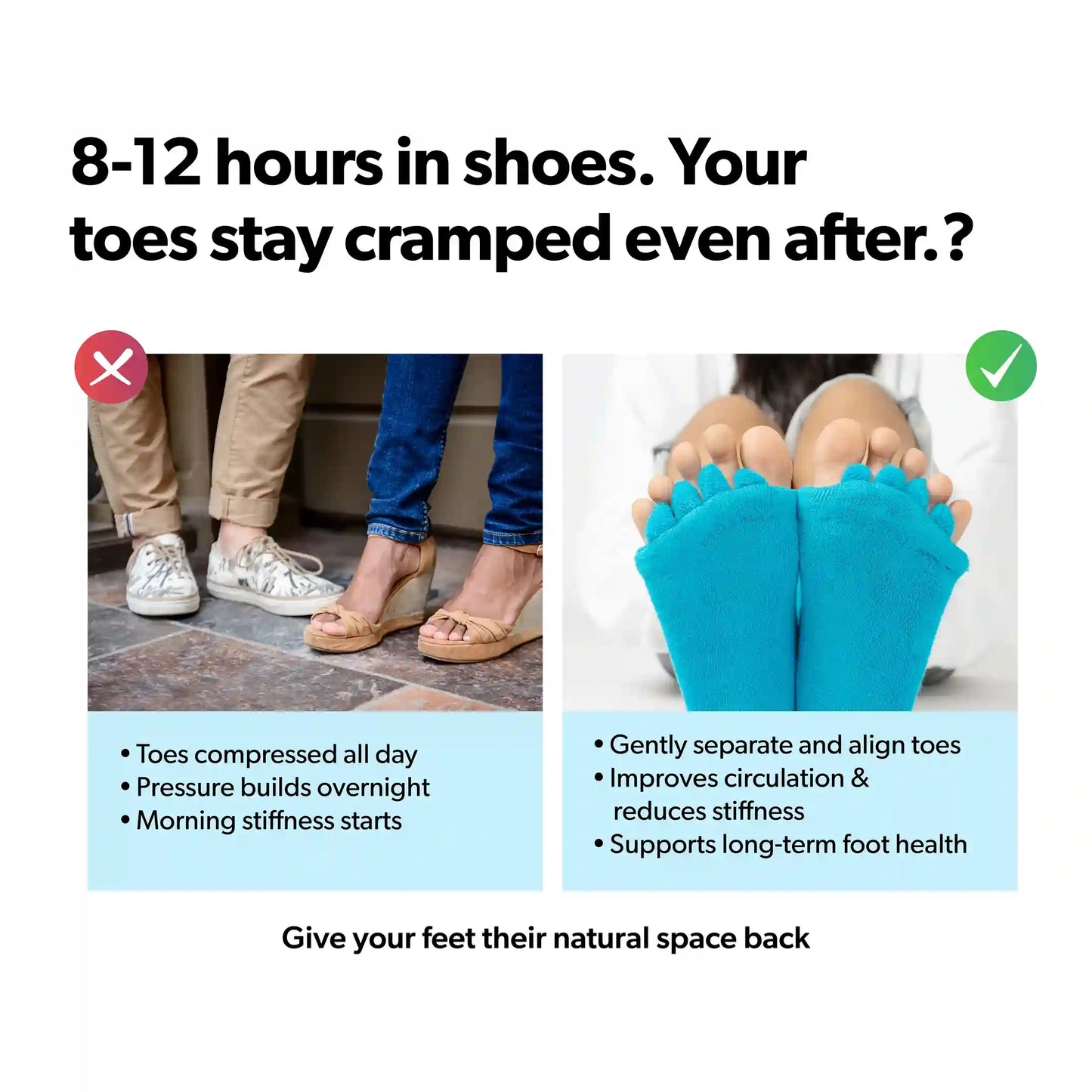 Blue Foot Alignment Socks