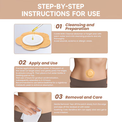 Castor Oil Patches for Navel