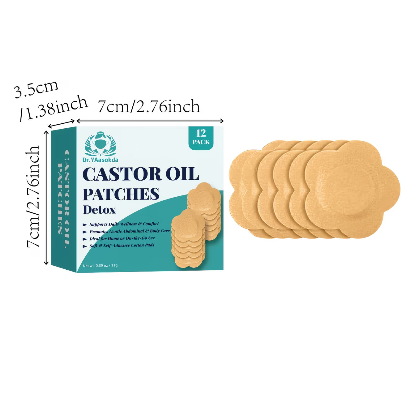 Castor Oil Patches for Navel