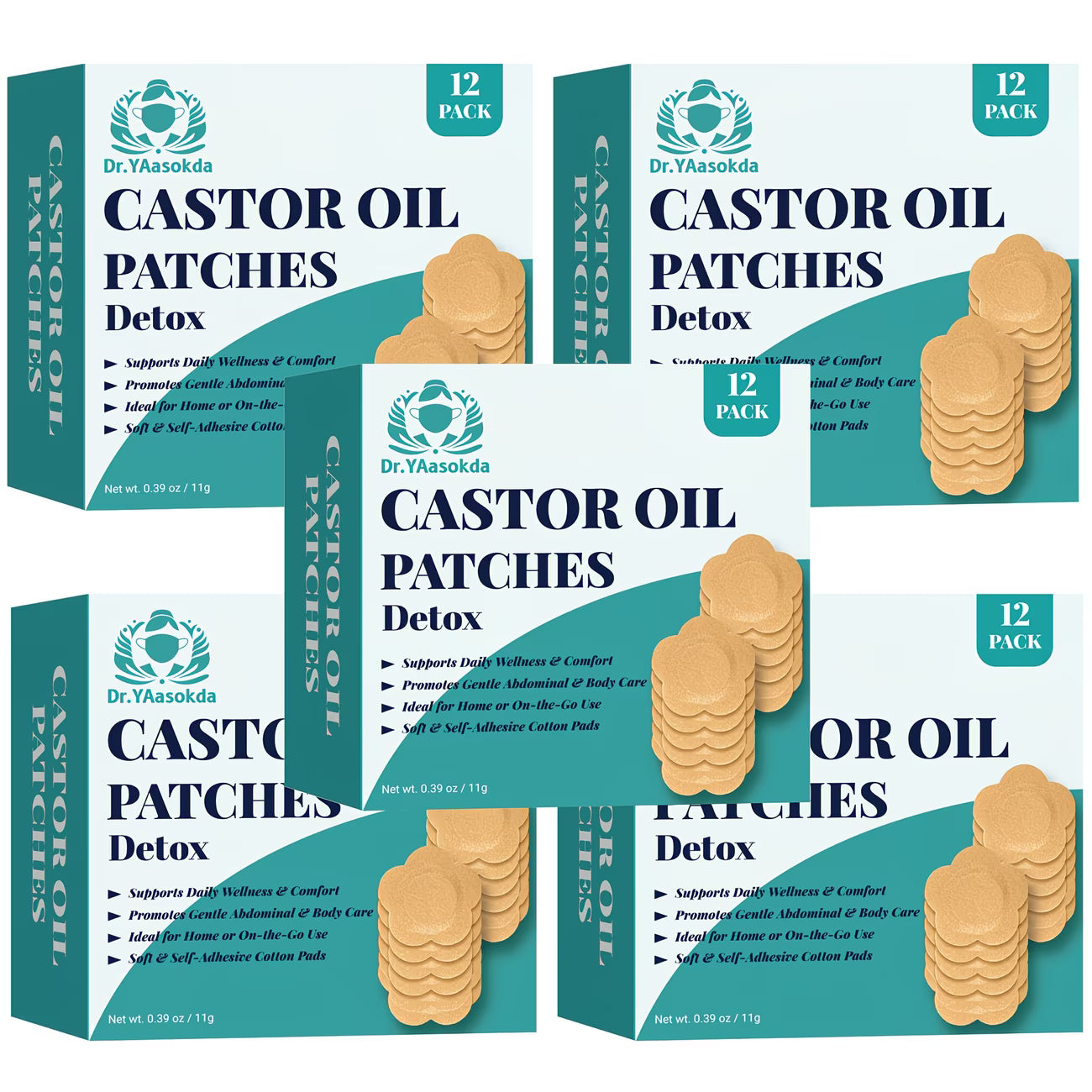 Castor Oil Patches for Navel