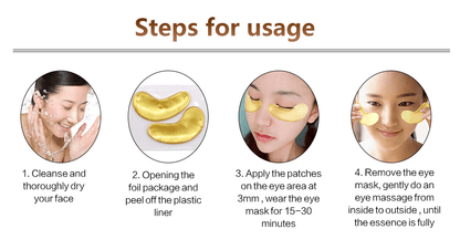 24k Gold Collagen Eye Mask For Anti-aging And Eye bag reduction