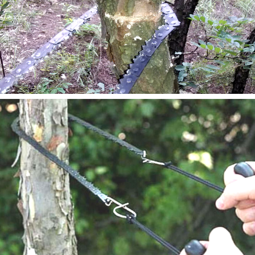 #1 Survival Pocket Chainsaw - Portable Camping Chainsaw