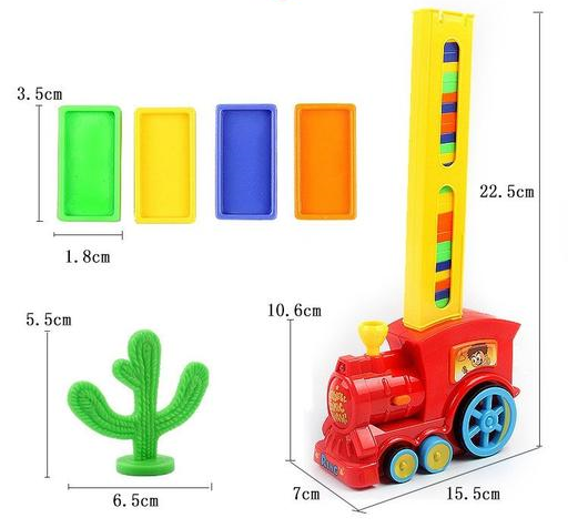 Automatic Domino Laying Toy Train
