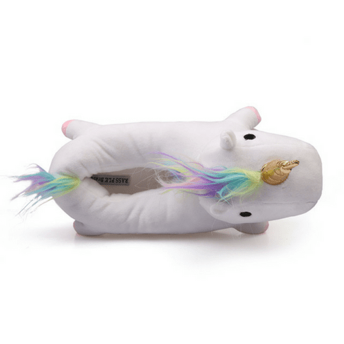 Plush Unicorn Slippers