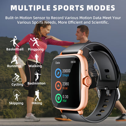 HD Smartwatch with Bluetooth Calling, Fitness Tracker & Sleep Monitor