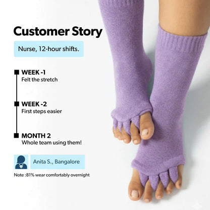 Light Purple Foot Alignment Socks
