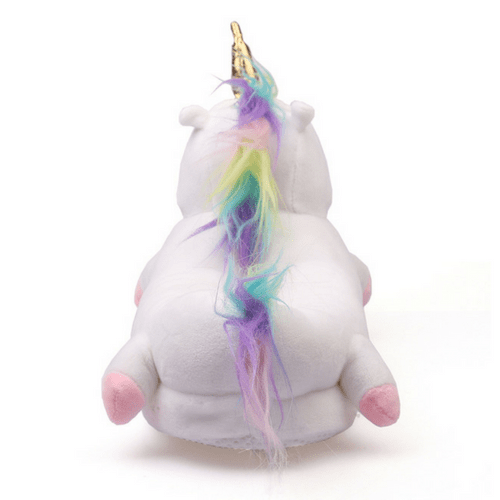Plush Unicorn Slippers