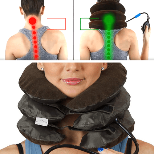 INSTANT NECK PAIN RELIEF - Cervical Neck Traction Device - Inflatable