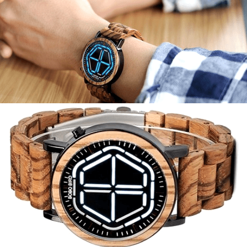 #1 Wooden LED Watch