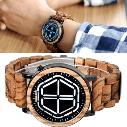 #1 Wooden LED Watch