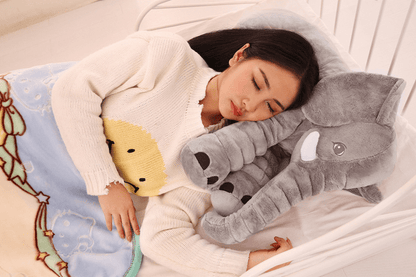 Elephant Plush Pillow - Soft & Comfy