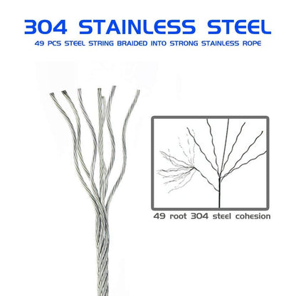 Magic Invisible Clothesline - Stainless Steel - Retractable