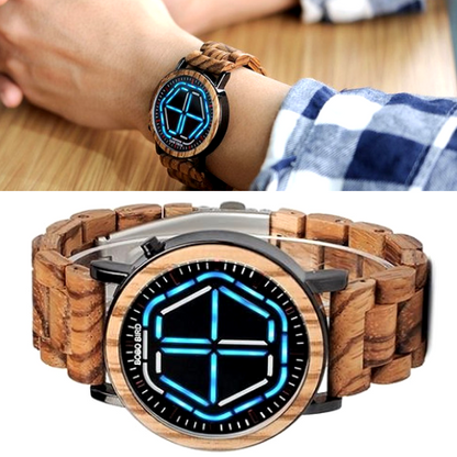 #1 Wooden LED Watch