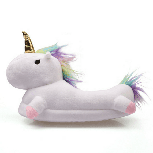 Plush Unicorn Slippers